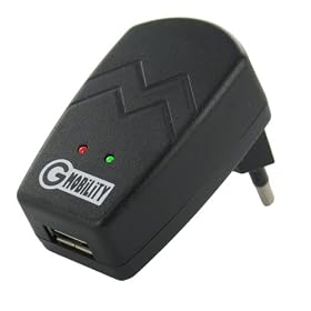 G-Mobility - GRJM220VUSB - Adaptateur secteur USB universel noir