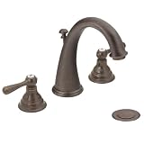 Buy Moen T6125ORB Kingsley Two-Handle High Arc Bathroom Faucet without Valve, Oil... by Moen