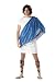 California Costumes Men's Toga Man,White/Blue,One Size