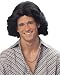 Feathered 70's Male Wig - Black Adult 70s Costume Accessory