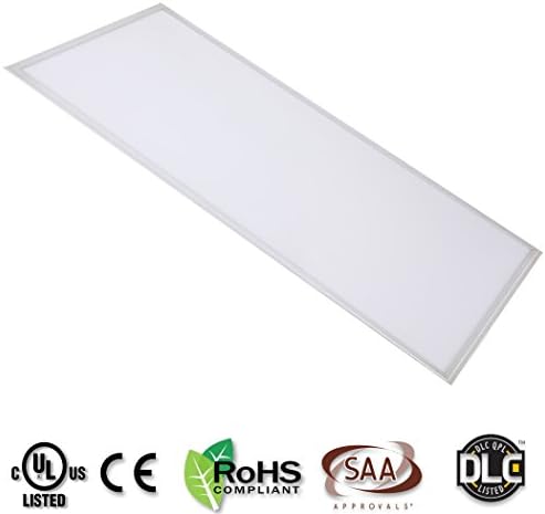 Enpower 7G DIMMABLE 75 Watt 2'x4' Edge Lit Cool White Light (5000k) Scratch Proof - White Frame LED Panel Light for Office/kitchen/bathroom Overhead - Input Voltage 100v-240v - UL and DLC Listed