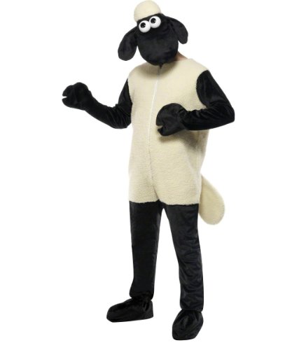 Shaun das Schaf Kostüm the Sheep Fasching Party TV Fernseh Shirley Blitzer Gr. M/L