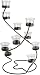 Boston Warehouse Spiral Umbrella Lights