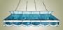 Z-Lite Custom Tiffany 4 Light Billiard Table Fixture Gun Metal