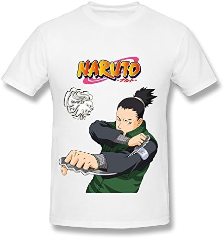WYMY Men's T-shirt Naruto Logo Size XXL White