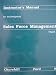 Instructor's Manual to accompany Sales Force Management