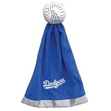 Los Angeles Dodgers Plush MLB Baseball with Attached Security Blanket.