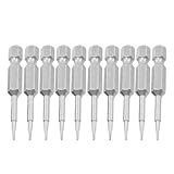 uxcell トルクスドライバービット　金属素材　シルバートーン　 1.3mmx50mm　10 個入り