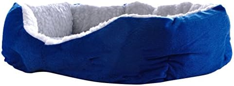 Round or Oval Shape Dimple Fleece Nesting Dog Cave Bed Pet Cat Bed for Cats and Small Dogs
