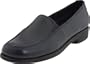 Hush Puppies Women's Heaven Slip On,Navy Leather,10 M US