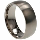 Titanium ring w/ matte finish - Width: 8mm