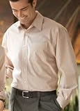 Big Mens Long Sleeve Bamboo Fine Stripe Shirt by Port Authority (Big & Tall and Regular Sizes)