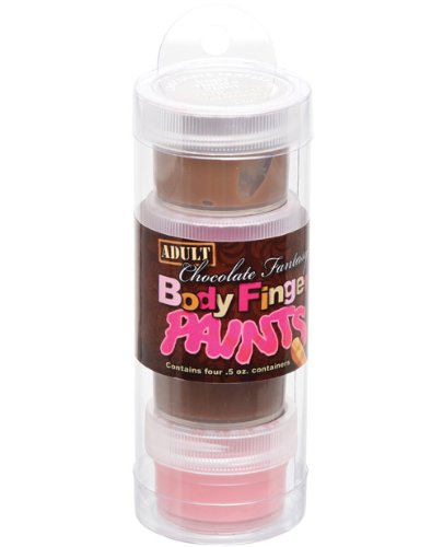 Chocolate fanatsy body finger paints - pack of 4 tube Chocolate fanatsy body finger paints - pack of 4 tube