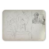 Study of Tree House with Primitive People,.. - Mouse Mat Art247 Highest Quality Natural Rubber Mouse Mats - Mouse Mat