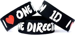 I Love One Direction Band One Inch Wristband Wide 1