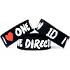 I Love One Direction Band One Inch Wristband Wide 1"