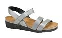 NAOT Kayla Sandal in Silver Leather