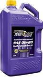Royal Purple 51020 API-licensed SAE 0W-20 High Performance Synthetic Motor Oil - 5 Quart
