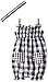 Calvin Klein Baby-Girls Newborn Black White Plaid Romper