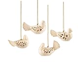 Lenox Doves of Christmas Light, Christmas Ornaments, Set of 4