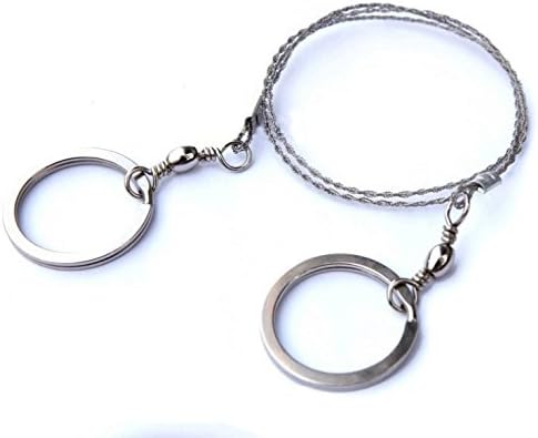Lanfeld Commando Wire Saw Chain Saws, Lifesaving Field Ideal for Survival Kits--sliver