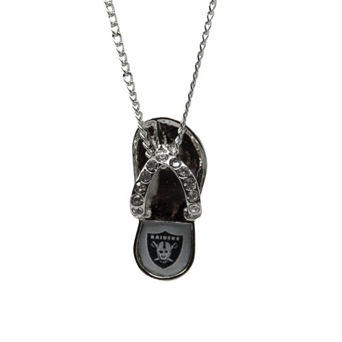 Oakland Raiders Flip Flop Pendant Necklace