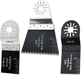 Best Price Oshlun MMA-9903 Oscillating Tool Blade Combo 3-Pack with Uni-Fit Arbor for Fein Multimaster, Dremel, and Bosch