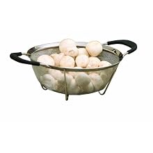 ExcelSteel Professional Quality 9-Inch Heavy Gauge Mesh Colander With Santopreme Handles