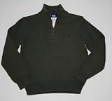 Boys Polo Ralph Lauren Zip Mockneck Sweater - Earth Green