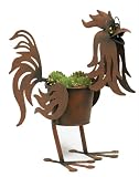 Doc the Rooster indoor or outdoors (garden) décor plant stands. Holds 4″ pots – 14″ inches tall