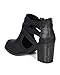 Soda BH89 Women Leatherette Cut Out Buckle Chunky Heel Ankle Bootie - Black