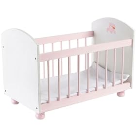 Click here to buy PINK WOODEN Doll BED 21in Wooden Furniture Duck House ~Retired by Duck House Doll Furniture.