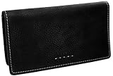 Fossil Wallet - Pop Stitch Checkbook Cover (Color: Black)