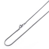 2MM Stainless Steel Chain Necklaces Snake Curb Chain ( Available Length 18