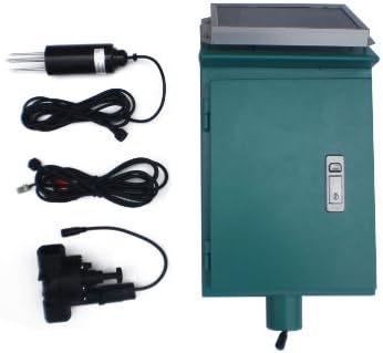 Ancnoble GG-004C-1 4 Zones Irrigation Controller with Moisture Sensor/Timer, 21 by 7 by 10.25-Inch, Green/Black