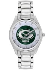 Game Time Womens NFL-WCD-GB Wildcard Triple Silver Stone Analog Display Japanese Quartz Silver Watch