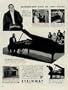 RACHMANINOFF Gives his 1529th Recital. The great artist tours America for the 23rd time. His final concert was to a sold-out house at Wellesley College, Massachusetts, in New England's worst blizzard of the winter. ..... 1940 STEINWAY Ad, A4686.