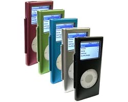 iSafe Aluminum Case for iPod Nano w/Neck Strap - SILVER
