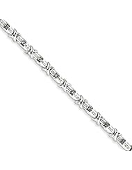 Sterling Silver Diamond Bracelet