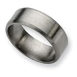 Titanium Beveled Edge 8mm Brushed Band
