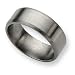 Titanium Beveled Edge 8mm Brushed Band