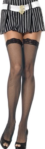 Black Thigh High Lace Top Stockings