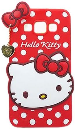 Galaxy J7 Case 3D Minnie Mickey Cartoon Animal Series Soft Silicone Case For Samsung Galaxy J7 J700 J700F (Red Hello Kitty)