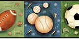 Pee Wee Sports Wallpaper Border CK83052b