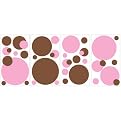 Roommates Just Dots Appliqu&eacute; - Pink/ Brown