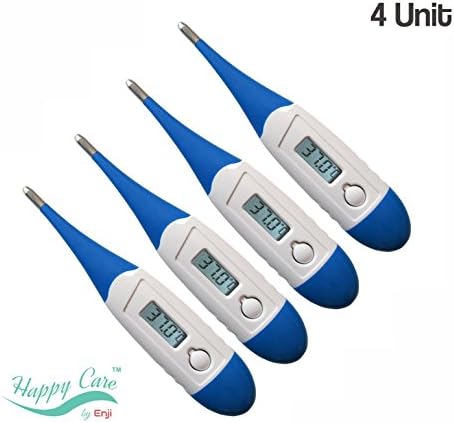 Best 2016 FDA Fast 10 Sec Reading Digital Medical Thermometer for Oral, Rectal, Axillary armpit Underarm Body Temperature by Enji, clinical Detecting Fever in Infant, Babies, Children, Adults and Pets