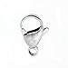VALYRIA 20pcs Silver Tone Stainless Steel Lobster Clasps Jewelry Findings (5/8