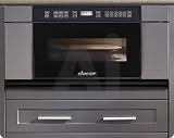 Dacor Millennia Series MMDV30S 1.0 cu. ft. Microwave-In-A-Drawer with 950 Cooking Watts, Three Sensor Cooking Programs and 11 Power Levels: Black Glass with Vertical Stainless Steel Trim