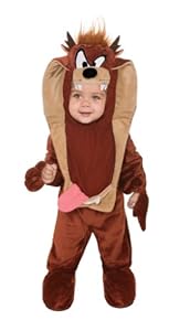 Rubie's Costume Co Looney Tunes Taz Romper Costume, Brown, 12-18 Months