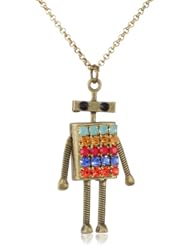 Lenora Dame "Retro" Retro Robot in Primary Pendant Necklace